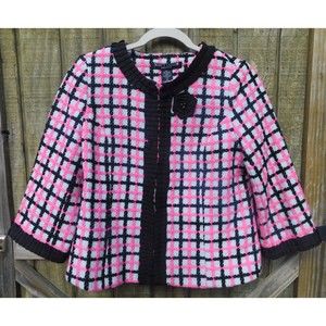 Scott Taylor Tweed Cropped Blazer